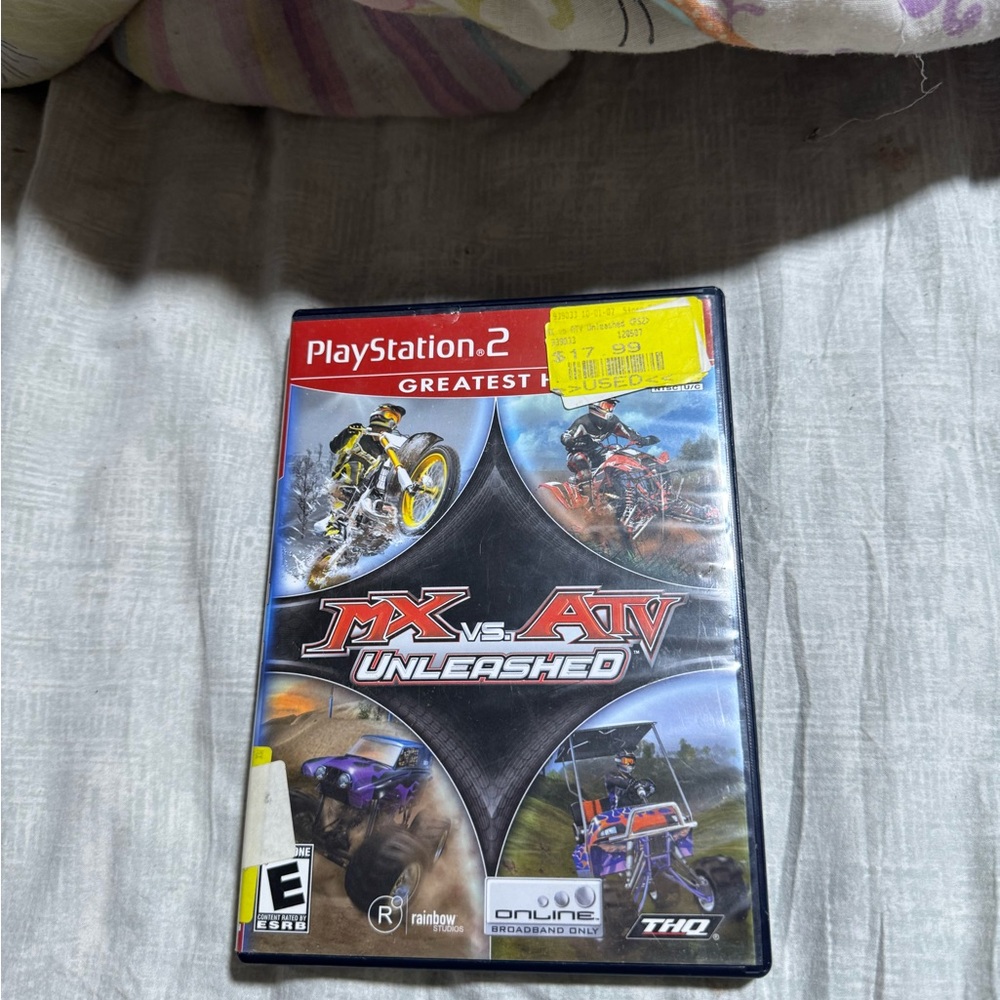 HQ MX vs. ATV Unleashed for PlayStation 2 - Red and Black Case